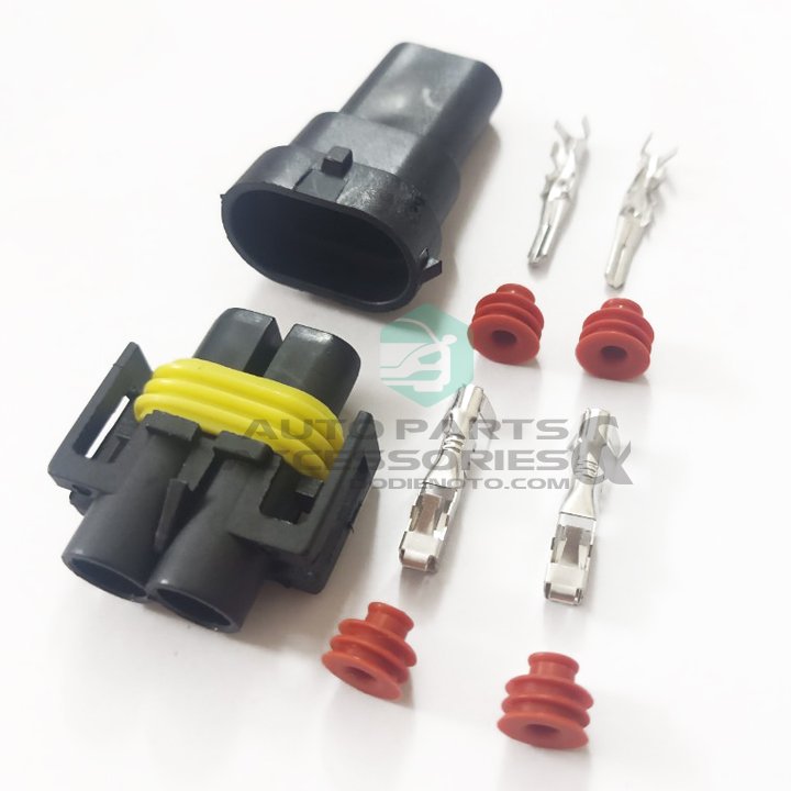 Bộ connector 2 pin H11 ĐỰC/ CÁI