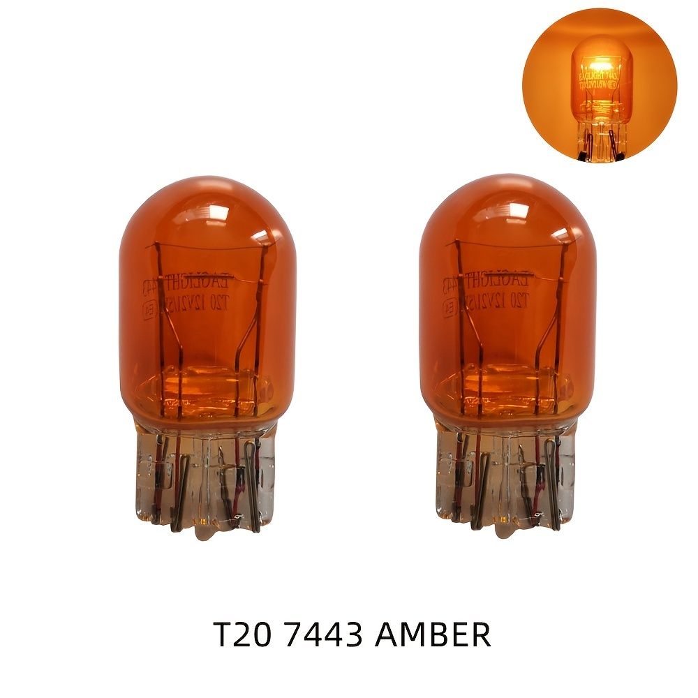 Bóng Đèn Xi Nhanh T20 Amber 12VDC 21/5W Hộp 10 Cái