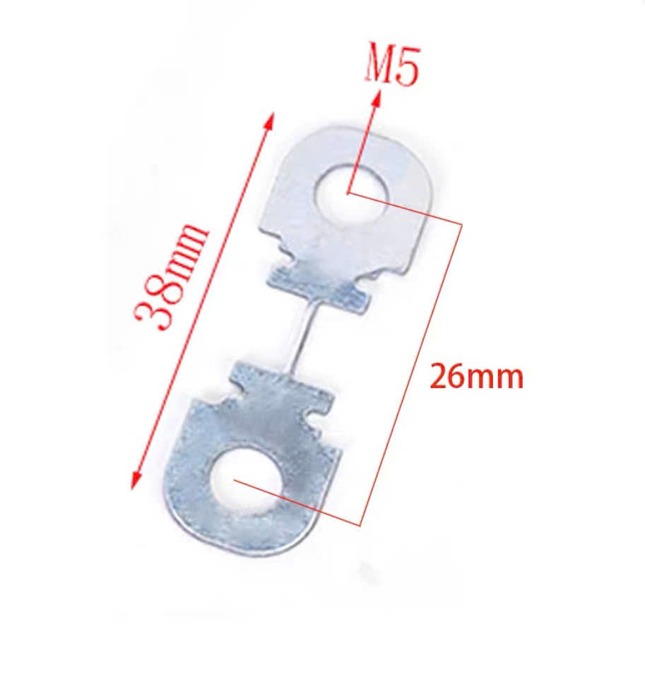 Cầu chì lưỡi chiều dài 38mm, lỗ bắt ốc M5
