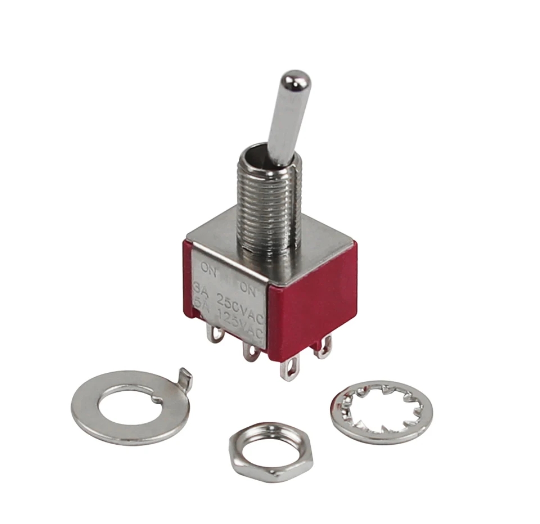 Công Tắc Toggle ON-ON Gạt Giữ 6 Chân 3A 250VAC
