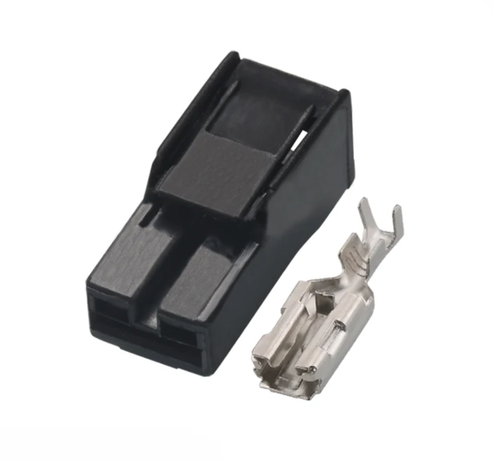 Giắc điện 1 pin 6.3mm màu den DJ70110-6.3-21