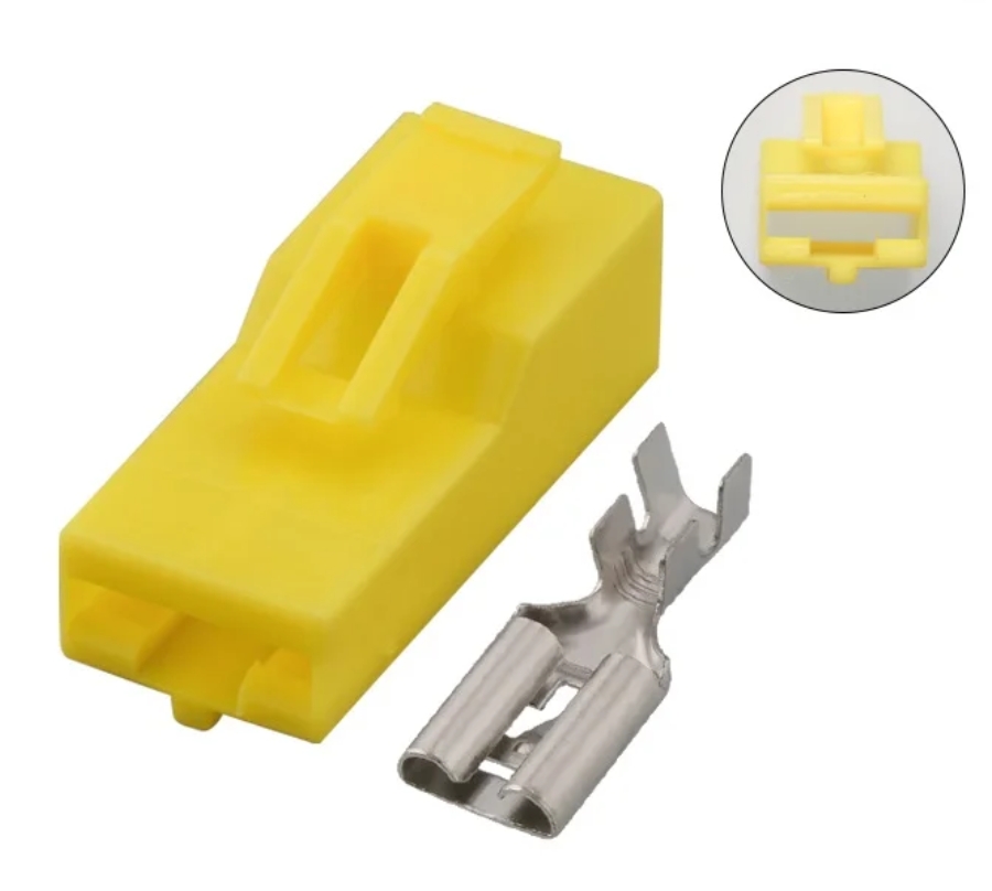 Giắc Điện 1 Pin 9.5mm Màu Vàng Phù Hợp Với Xe Volkswagen Audi Toyota Nissan