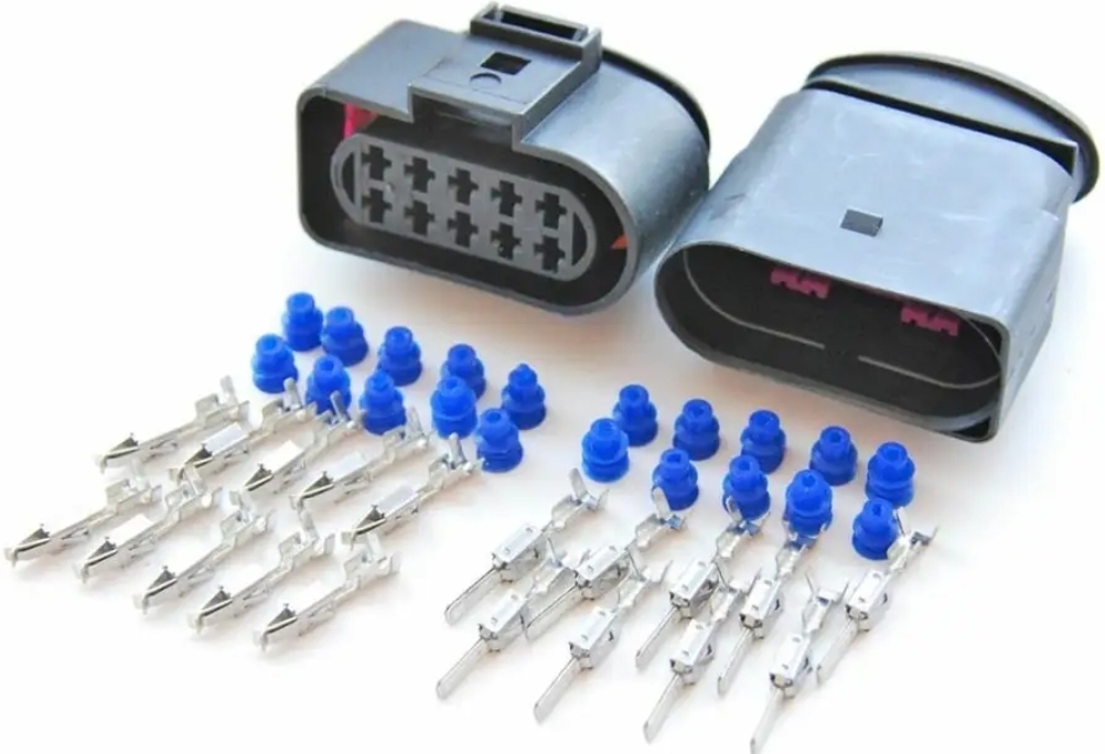 Giắc điện 10 pin VW giắc đực/cái 1J0973835 1J0973735