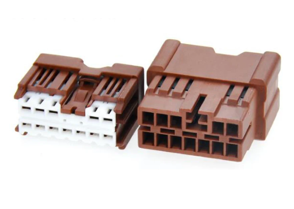 Giắc điện 12 pin 6098-6956 6098-6984 màu nâu