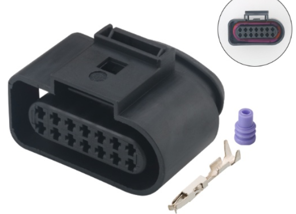 Giắc điện 14 pin 1.5mm màu đen