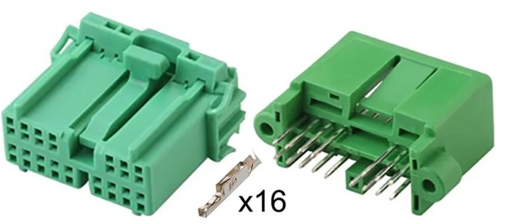 Giắc điện 16 pin 0.6mm hộp điều khiển báo số xe Vovlo Truck