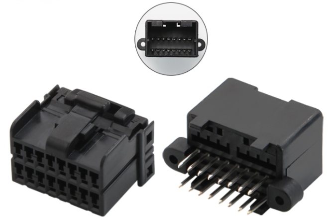 Giắc điện 16 pin 1.2mm màu đen