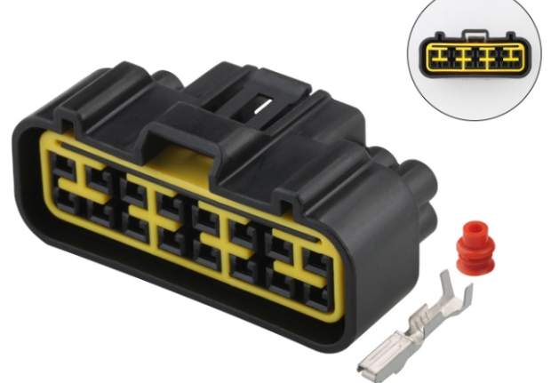 Giắc điện 16 pin 2.3mm màu đen