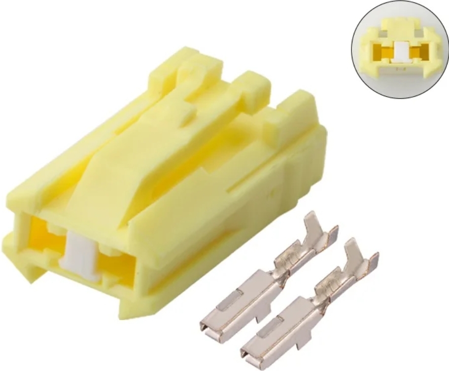 Giắc điện 2 Pin 2.2mm đèn biển số, đèn thắng