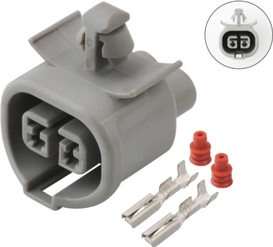 Giắc điện 2 Pin 2.2mm màu xám