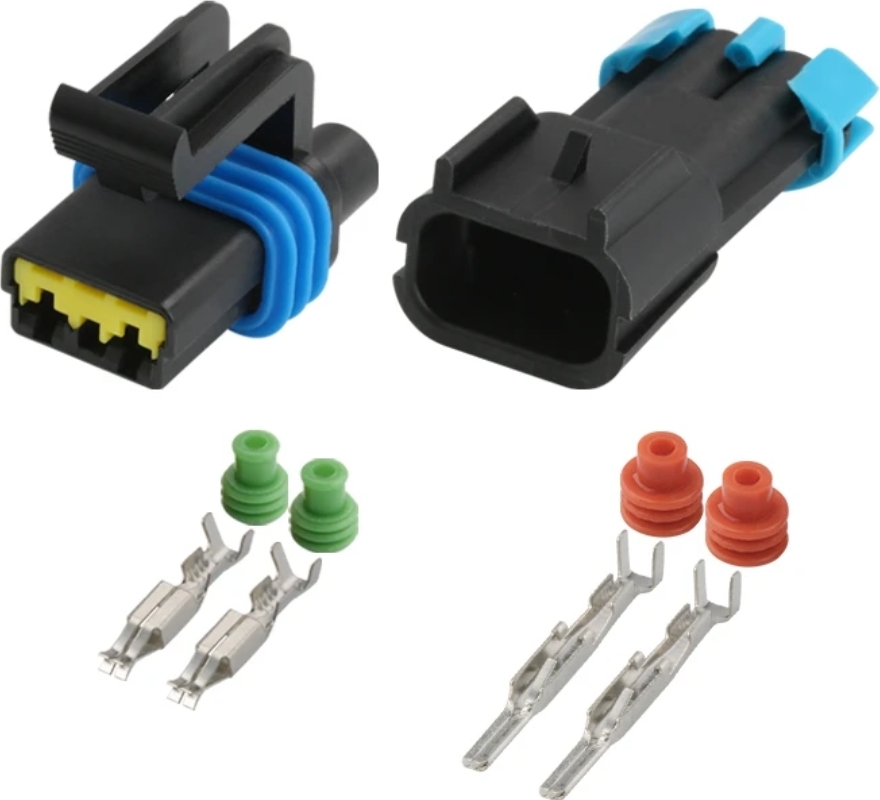 Giắc điện 2 Pin 2.8mm màu đen