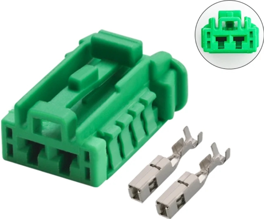 Giắc điện 2 Pin 2.8mm quạt giàn lạnh, đèn tail