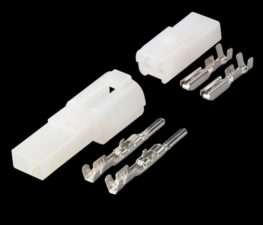 Giắc điện 2 pin 2mm màu trắng