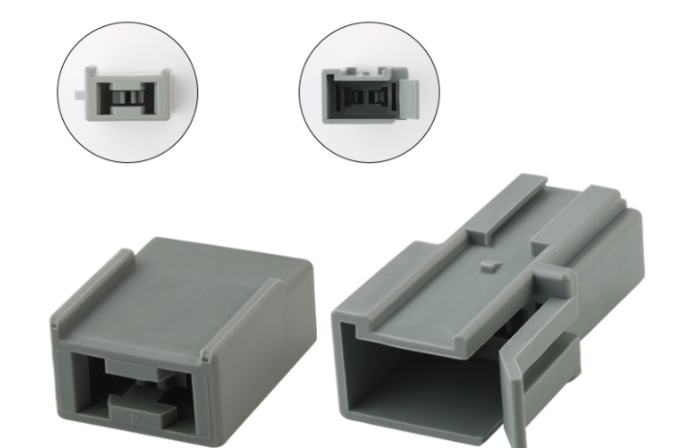 Giắc điện 2 Pin 6.3mm màu xám đực cái