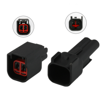 Giắc điện 2 pin Delphi hệ thống kim phun xe EV6