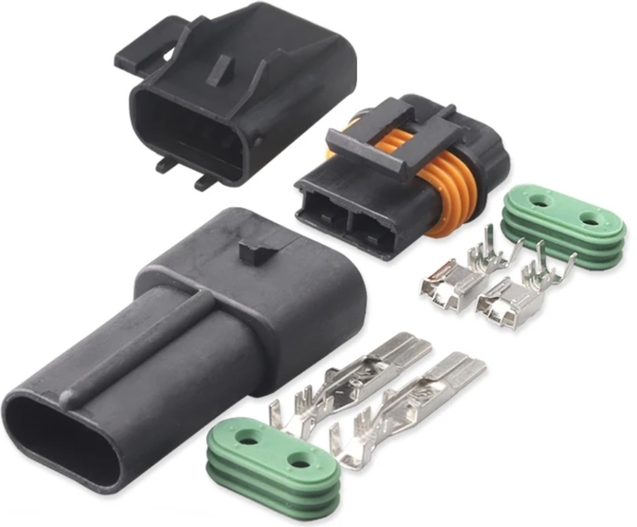 Giắc điện 2 Pin Delphi hệ thống quạt, máy pháy điện