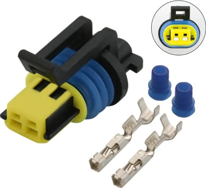 Giắc điện 2 Pin đèn tín hiệu