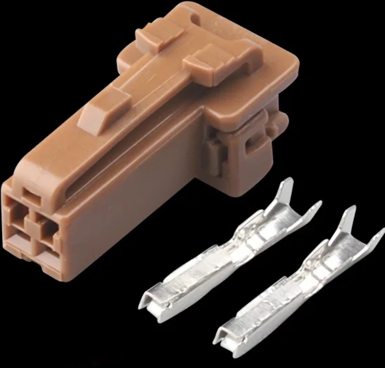 Giắc điện 2 Pin lỗ 1.2mm màu nâu