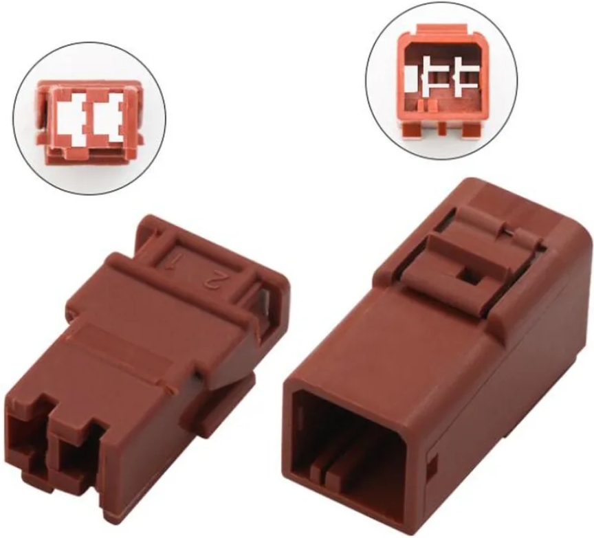 Giắc điện 2 Pin lỗ 4.8mm màu nâu