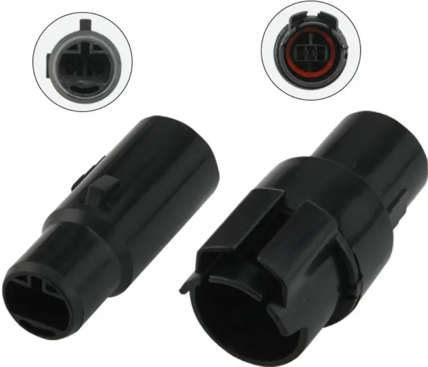 Giắc điện 2 Pin màu đen