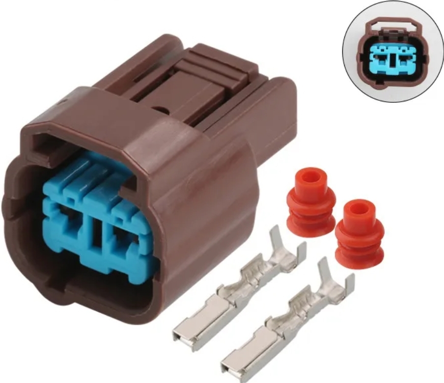 Giắc điện 2 Pin phù hợp với xe Toyota Honda