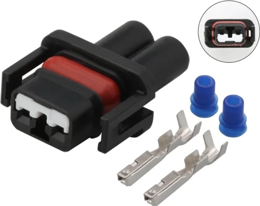 Giắc điện 2 Pin van đuôi lốc máy nén AC phù hợp với xe BMW