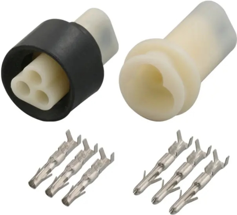 Giắc điện 3 pin 2.3mm AMP phù hợp với xe Volkswagen, Bmw, Audi, Toyota,.....