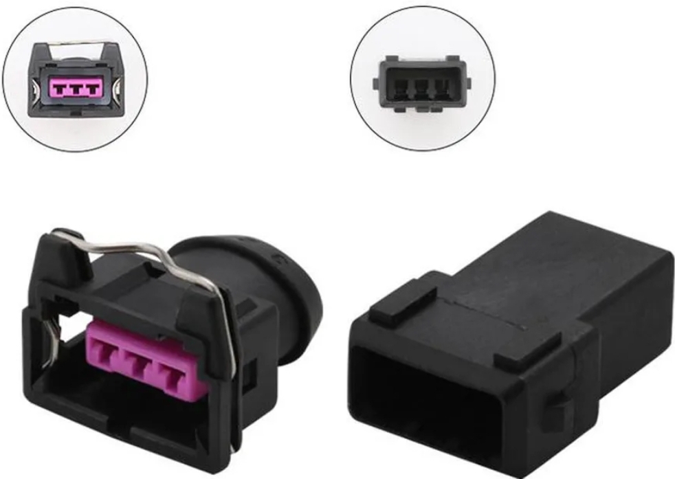 Giắc điện 3 pin 3.5mm cảm biến điều khiển tốc độ không tải xe Volkswagen, Bosch EV1