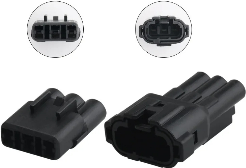 Giắc điện 3 pin cảm biến oxy, bơm nhiên liệu