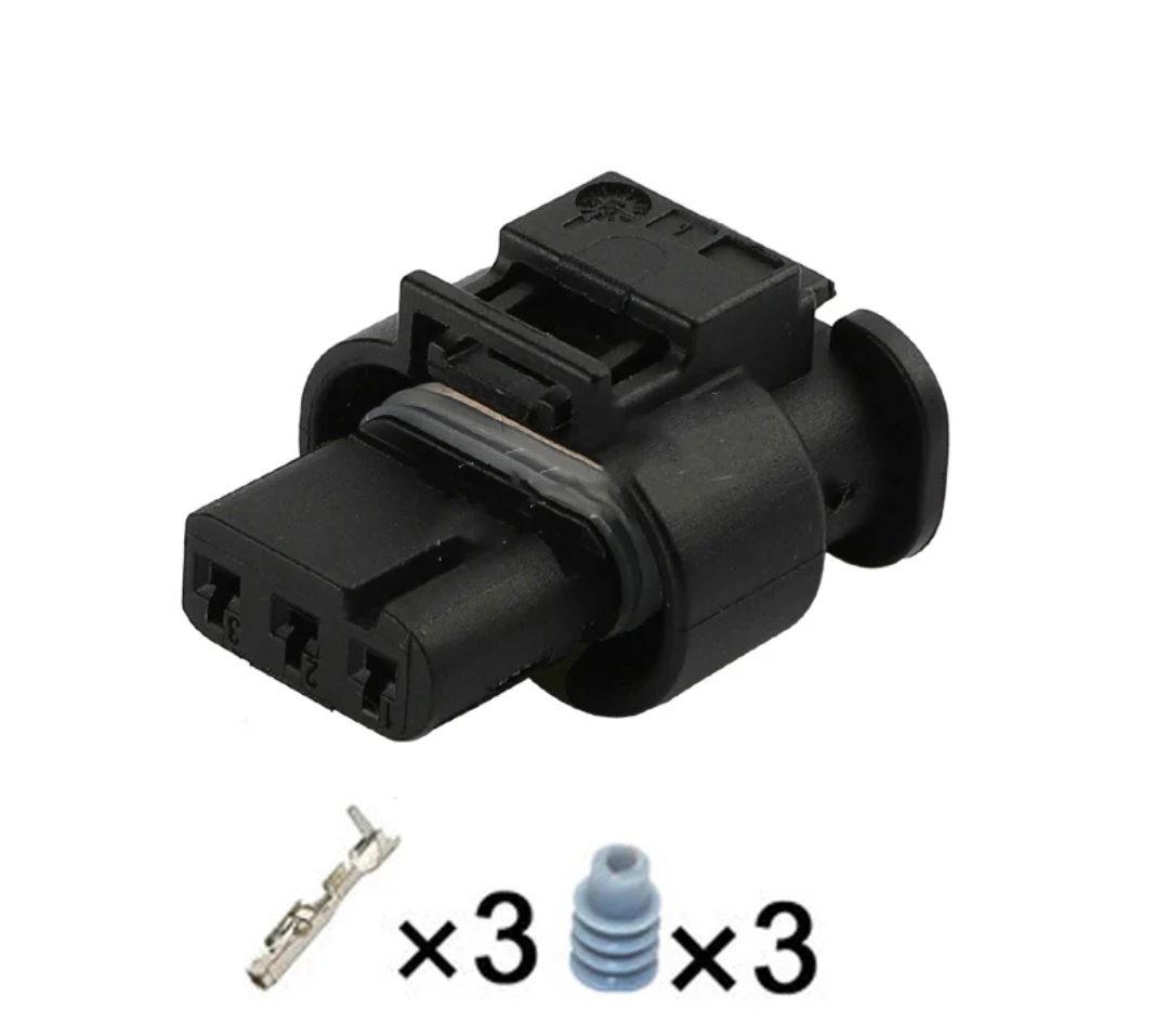 Giắc điện 3 pin cảm biến trực cam, cảm biến báo khoảng cách lùi xe Volkswagen Audi,...