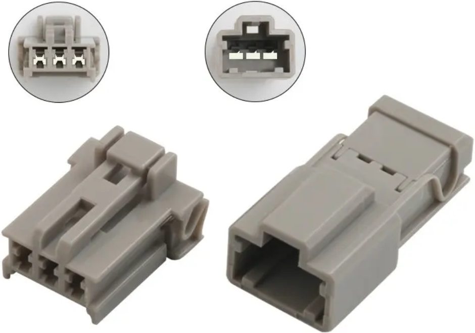 Giắc điện 3 pin đèn lùi