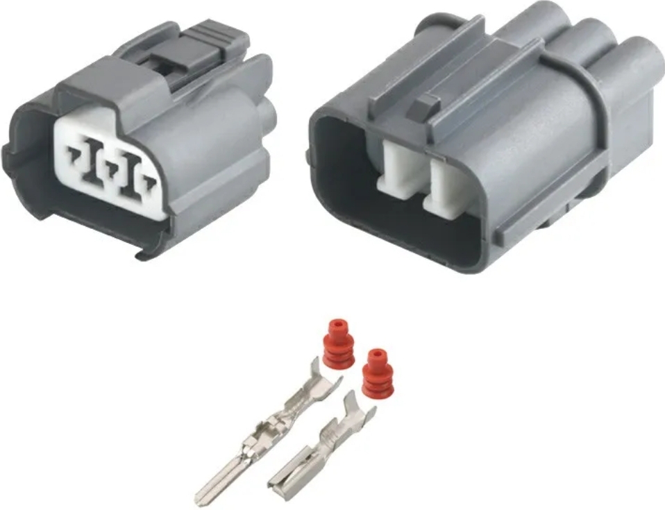 Giắc điện 3 pin đèn pha/cos phù hợp với xe Honda