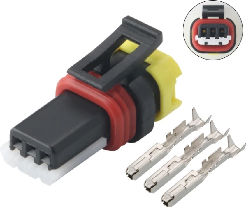 Giắc điện 3 pin điều chỉnh chiều cao đèn pha phù hợp với xe Kia