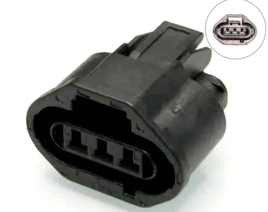 Giắc điện 3 pin phù hợp với xe Mitsubishi, Mazda, Ford