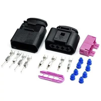 Giắc điện 4 Pin Bô bin đánh lửa, cảm biến oxy Audi, VW 1J0973724 1J0973824