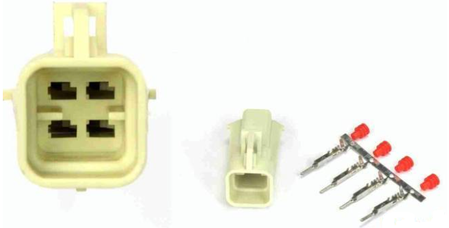 Giắc điện 4 pin cảm biến oxy  GM giắc đực