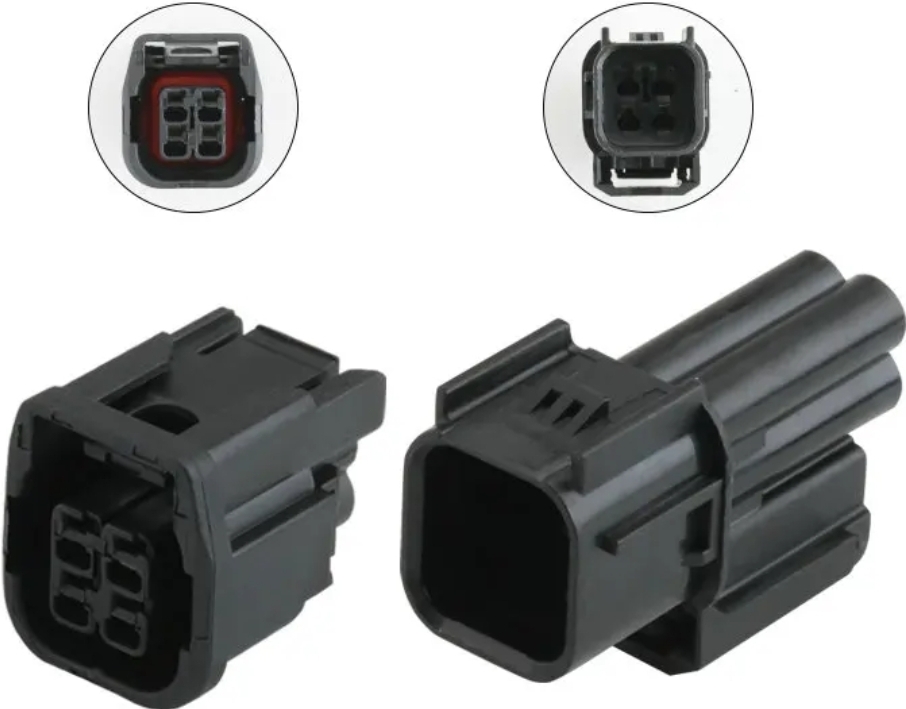 Giắc điện 4 pin đèn Led pha/cos, đèn sương mù xe Honda Civic, Accord