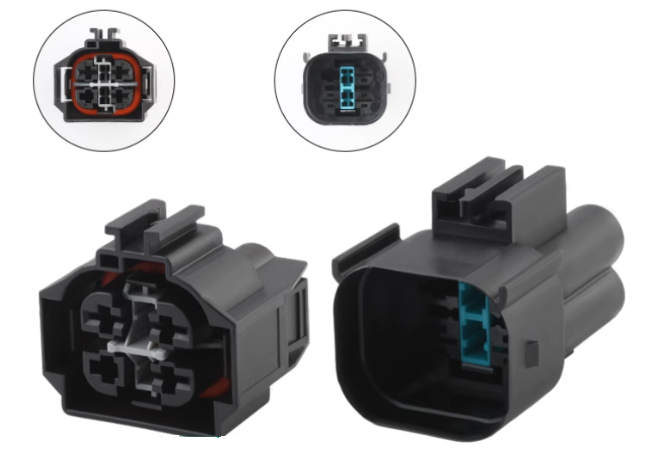 Giắc điện 4 pin hệ thống quạt phu hợp với xe BMW X5 X6 series 6,.....