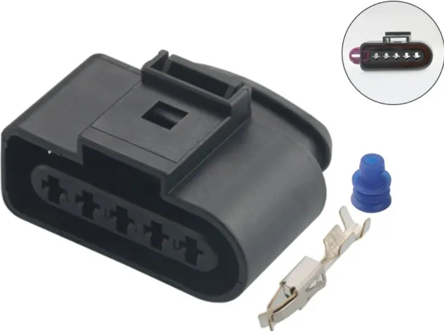 Giắc điện 5 pin 3.5mm hệ thống đánh lửa, lưu lương không khí nạp xe Volkswagen, Audi,...