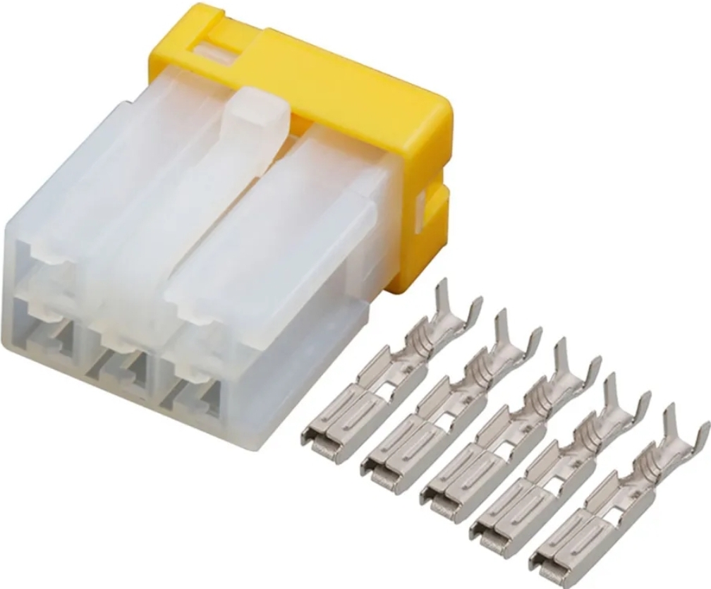 Giắc điện 5 pin 3mm màu trong suốt