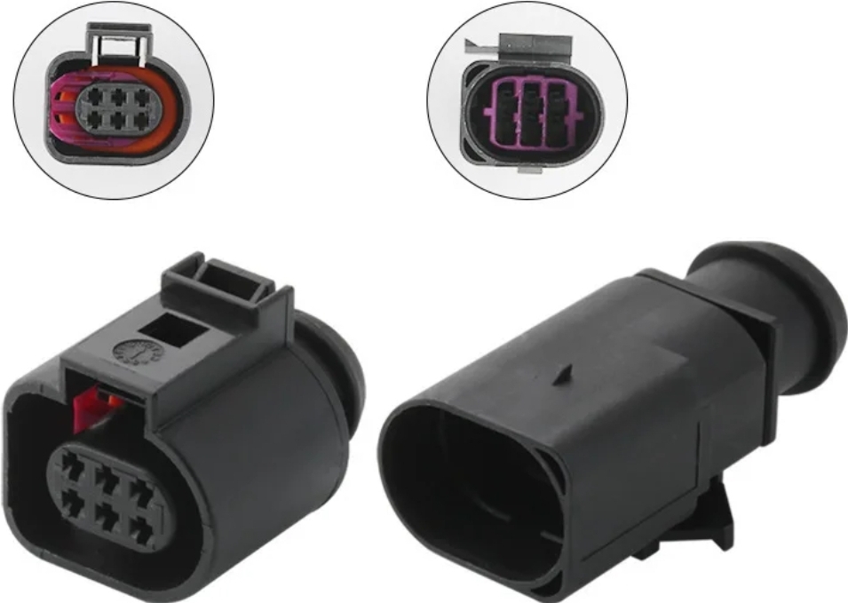 Giắc điện 6 cảm biến bướm ga, đèn tail, quạt phù hợp với xe Audi Volkswagen