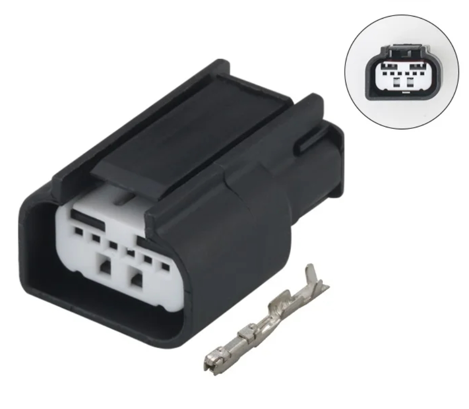 Giắc điện 6 pin 0.6mm camera phía sau phù hợp với xe Ford, Land rover,...