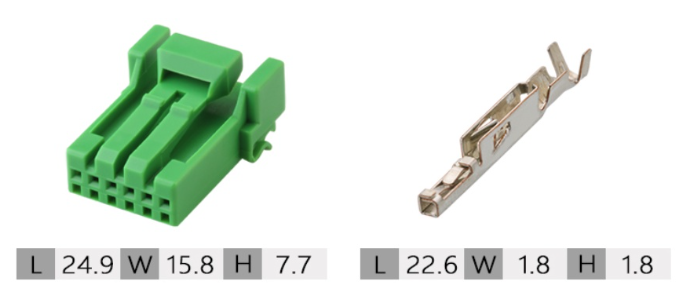 Giắc điện 6 pin 0.6mm hệ thống đèn