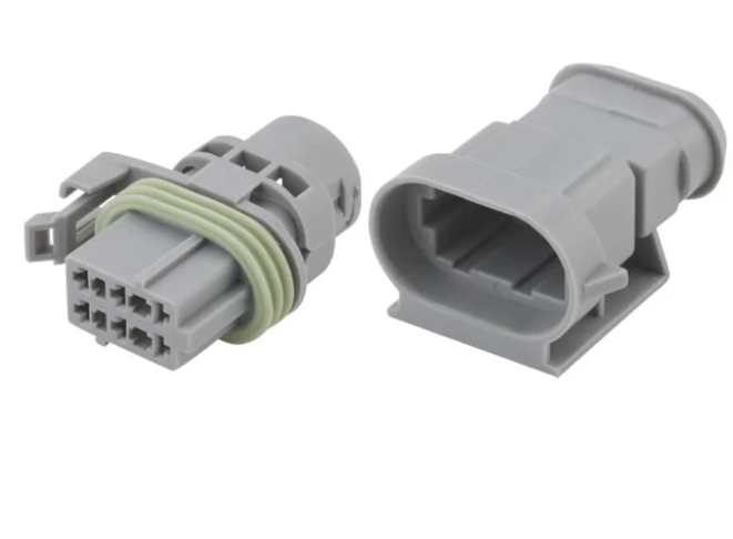 Giắc điện 6 pin 2.8mm màu xám