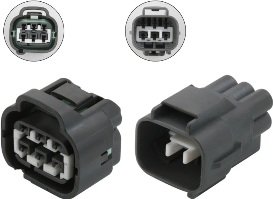 Giắc điện 6 pin bàn đạp ga, bướm ga, hệ thống đèn pha/cos