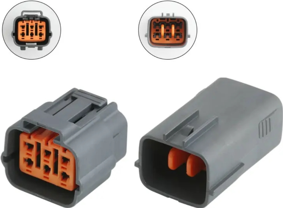 Giắc điện 6 pin bướm ga, bàn đạp ga, EGR