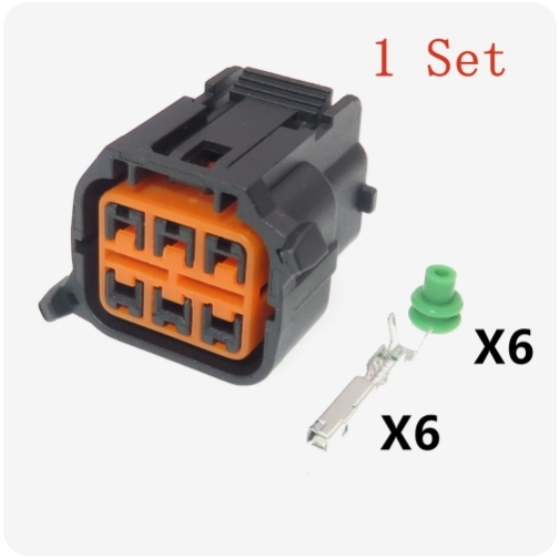 Giắc điện 6 pin đèn pha/cos phù hợp với xe Hyundai Kia