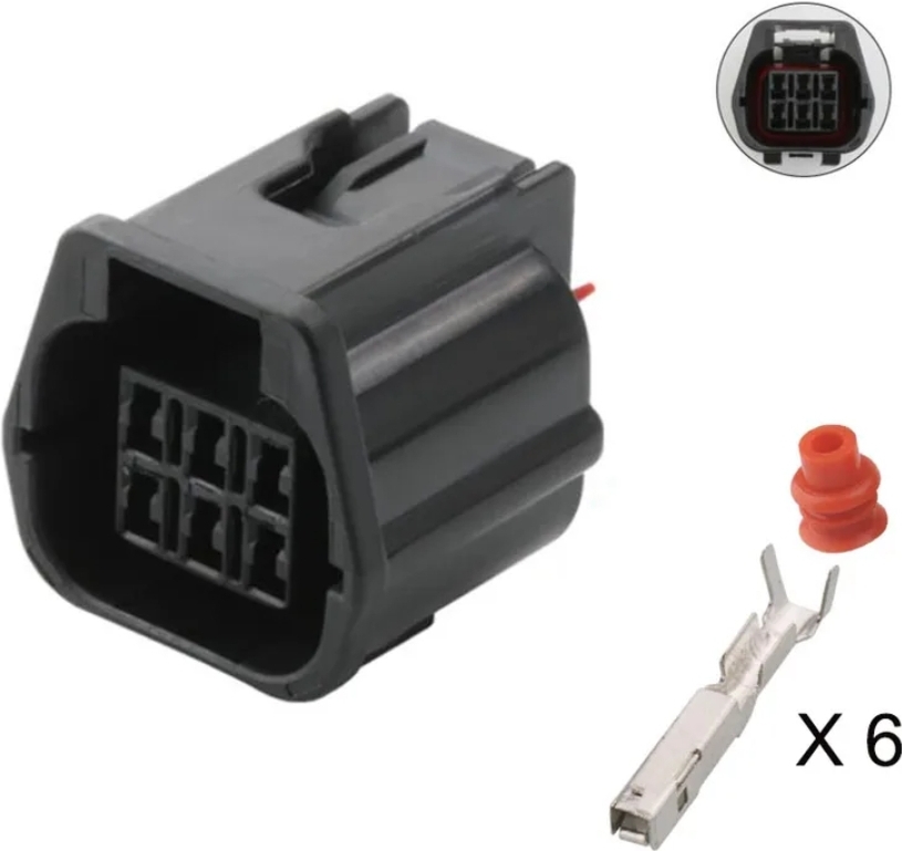 Giắc điện 6 pin đèn tail phù hợp với xe Ford Ranger