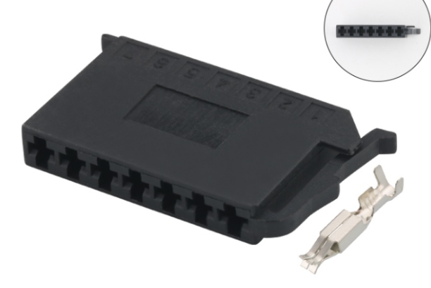 Giắc điện 7 pin 2.8mm ngang màu đen