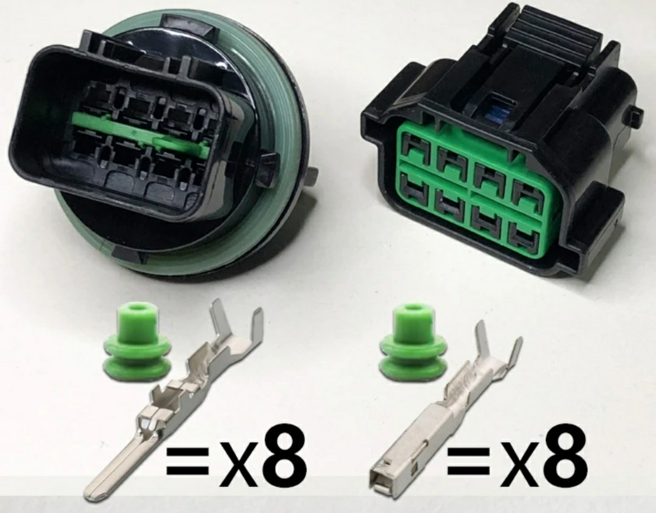 Giắc điện 8 pin đèn pha/cos phù hợp với xe Hyundai, Kia k2 k3 k5